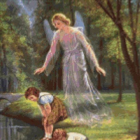 Guardian Angel Cross Stitch Etsy