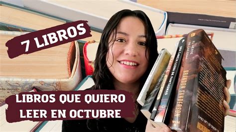 Libros Que Quiero Leer En Octubre Tbr Estado Lector Youtube