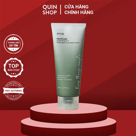 Sữa Rửa Mặt Diếp Cá Cho Da Mụn Nhạy Cảm Anua Quercetinol Heartleaf