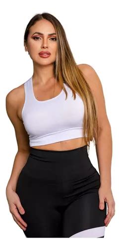 Kit 3 Top Feminino Alta Sustentação Academia Fitness Treino