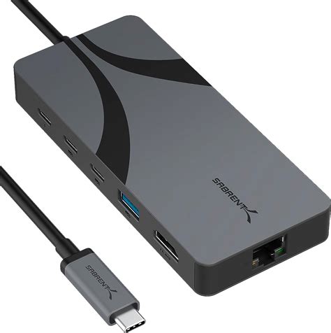 Sabrent Usb C Hub Travel Usb Docking Station K Hdmi Port Rj