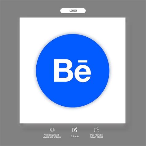 Premium Psd Behance Logo