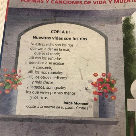 de qué se trata la copla de Jorge Manrique con que se identifican el