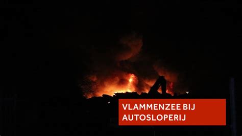 Grote Brand Bij Autosloperij In Groningen