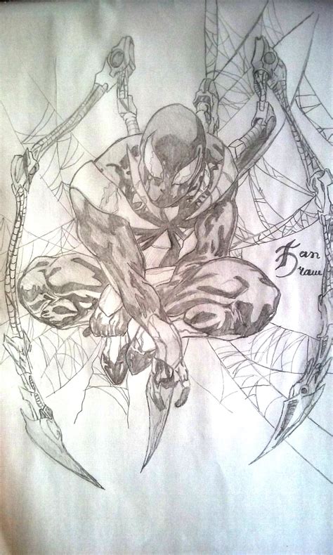 Wefalling Iron Spider Drawing Easy Step By Step