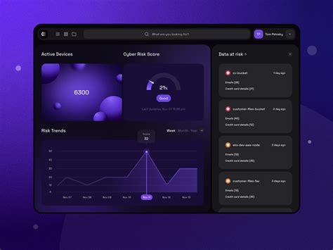 Cybersecurity Dashboard by Alexander Kontsevoy for Ronas IT | UI/UX ...