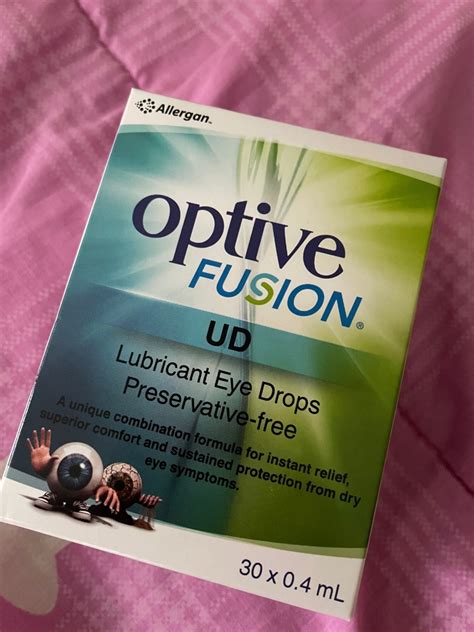 Optive Fusion Ud Lubricant Eye Drops Preservative Free Everything