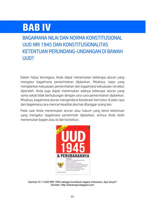 Bab Iv Nilai Dan Norma Konstitusional Uud Nri 1945 PDF