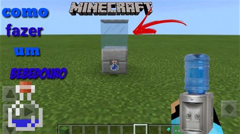 Minecraft tutorial como fazer um bebedouro de água YouTube