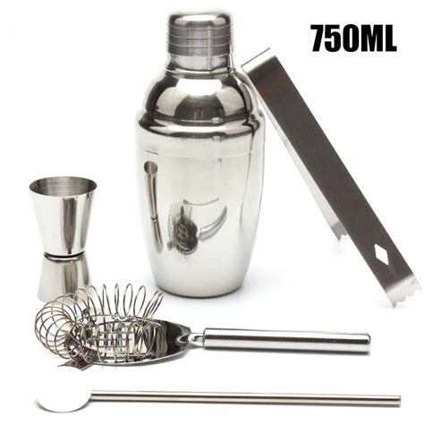 Stks Set Rvs Cocktail Shaker Drink Mixer Clip Ba Grandado