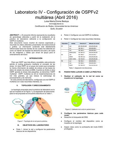 PDF Configuración de OSPFv2 multiárea DOKUMEN TIPS