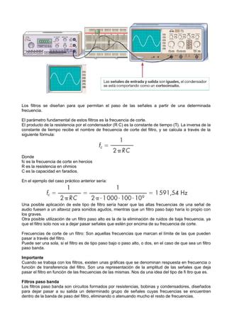 Filtros Paso Bajo Alto Y Banda Pdf
