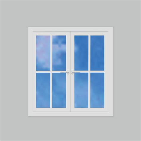 Closed realistic plastic window 10993916 Vector Art at Vecteezy