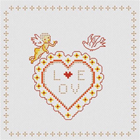 Love Broderie Point De Croix Marie Coeur Broderies Cie