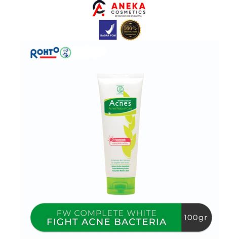 Jual Acnes Natural Care Facial Wash Complete White Gr Gr