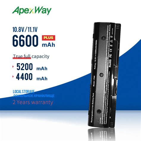 ApexWay batería para portátil pila de 6 celdas PI06 para Hp Envy 15