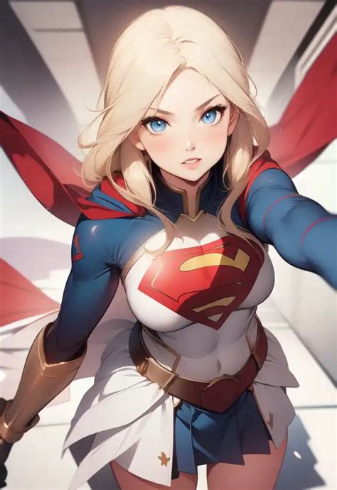 AI Art Supergirl S Secret Service Manga Cover By Duke PixAI