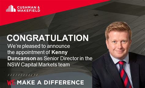 Cushman And Wakefields Capital Markets Nsw Team Appoints Kenny Duncanson