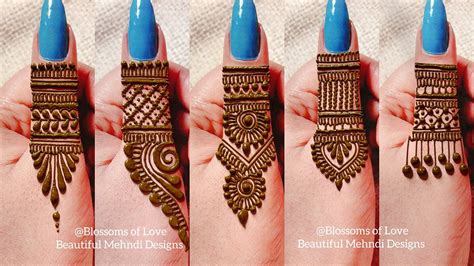 Valentine💘day Special Finger Mehndi Design Best Thumb Tattoo Mehndi Design Trendy Finger