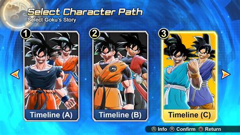 Dragon Ball Xenoverse 2 New Goku Timeline Selection YouTube