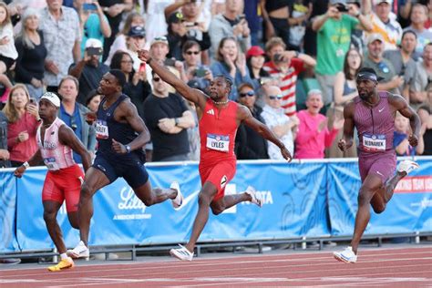 Noah Lyles Reveals What He Told Himself In Winning Meters At