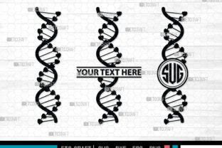 Dna Monogram Dna Silhouette Dna Svg Graphic By Pixel Elites