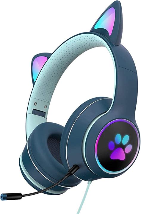 Wireless Cat Ear Headphones with LED Light