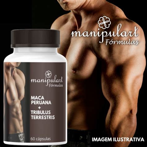 Maca peruana Tribulus terrestris 60 cápsulas 30 doses