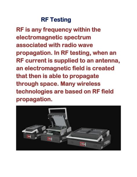 Rf testing | PDF