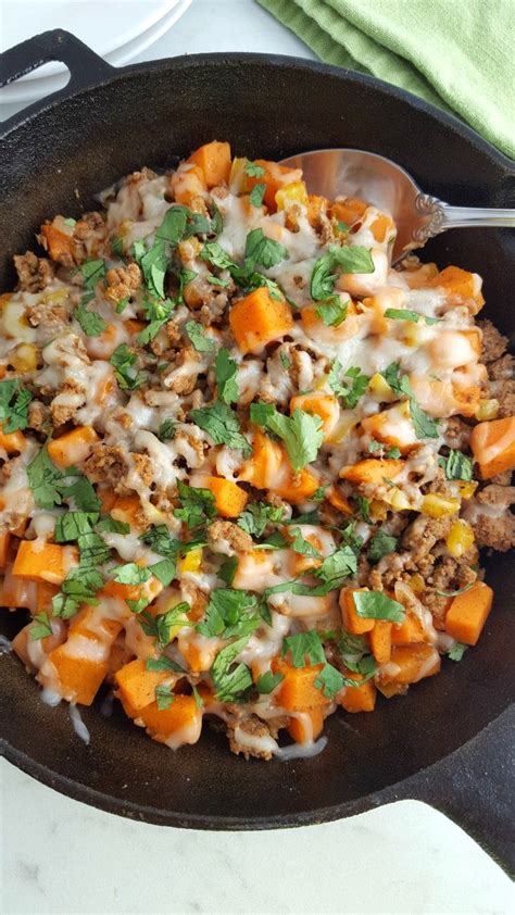 Ground Turkey Sweet Potato Skillet Recipe Sweet Potato Skillet