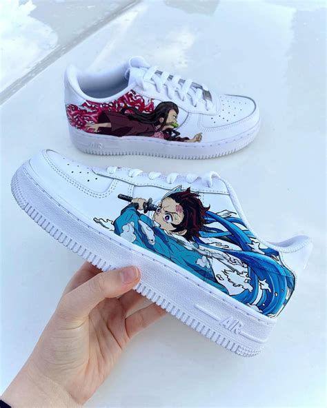 Demon Slayer Kimetsu No Yaiba Tanjiro X Nezuko Air Force 1 Custom