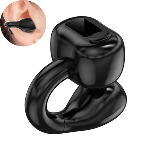 PloutoRich Wireless Ear Clip Headphones Waterproof Ear Clip On Bone