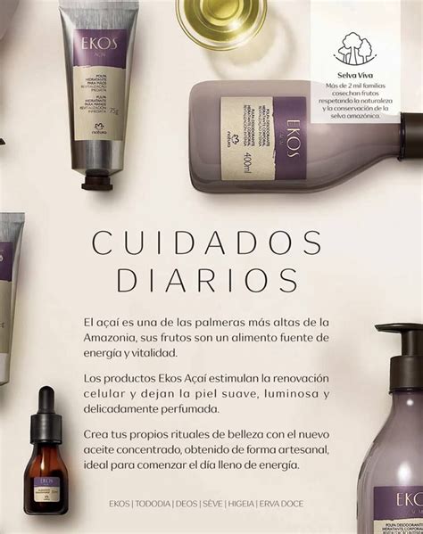 Ekos Acaí Cuidados Diarios Natura maquillaje Natura cosmetico