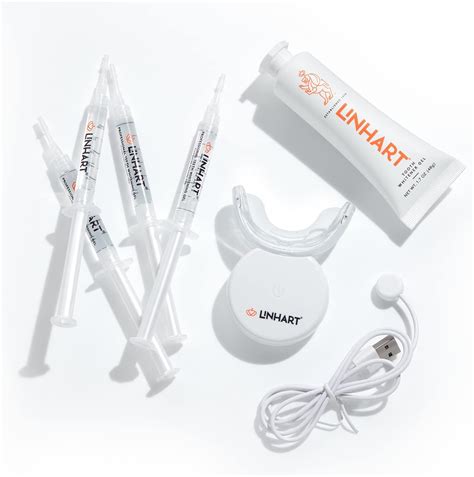 Linhart Kit De Blanqueamiento Dental Con Luz Led Con Jeringas De Gel