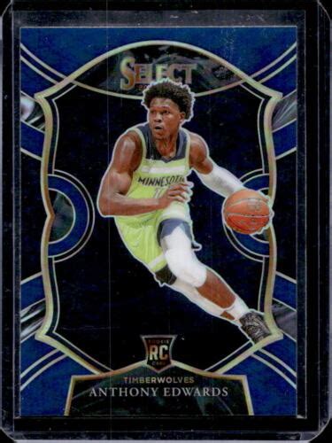 2020 21 Select Anthony Edwards Blue Prizm Retail Concourse RC Rookie