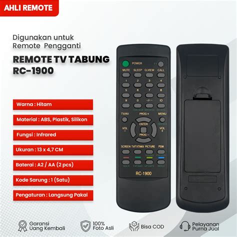 Jual Remote TV Akari Tabung RC 1900 Remot TV Tabung Akari Shopee