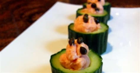 Smoked Salmon Mousse Cucumber Cups