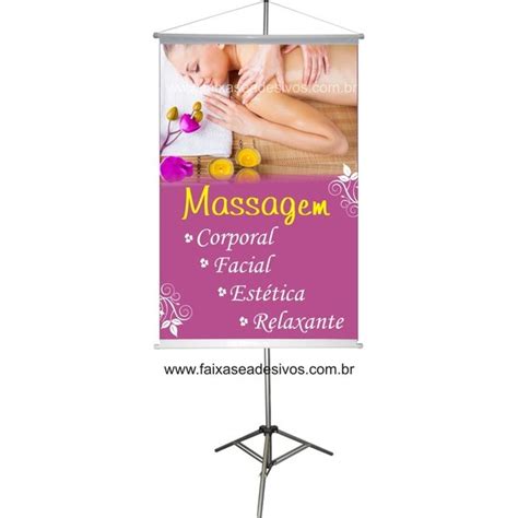 Massagem Banner Foto X Cm Fac Signs Impress O Digital