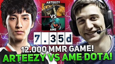 12K MMR GAME ARTEEZY With PURE Against AME DOTA 2 RTZ Plays On