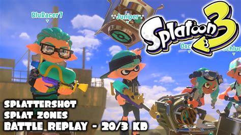 Splatoon 3 Anarchy Battle Open Splat Zones Battle Replay