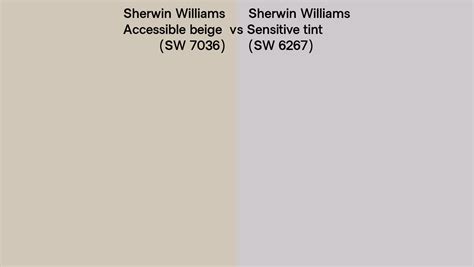 Sherwin Williams Accessible Beige Vs Sensitive Tint Side By Side Comparison