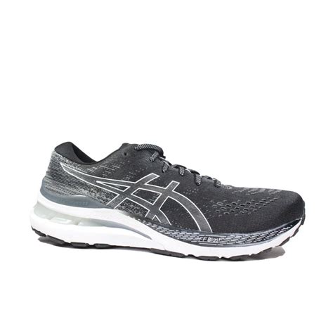 Asics Gel Kayano 28 Blackwhite Mesh Mens Lace Up Running Trainers Mens From North Shoes Uk