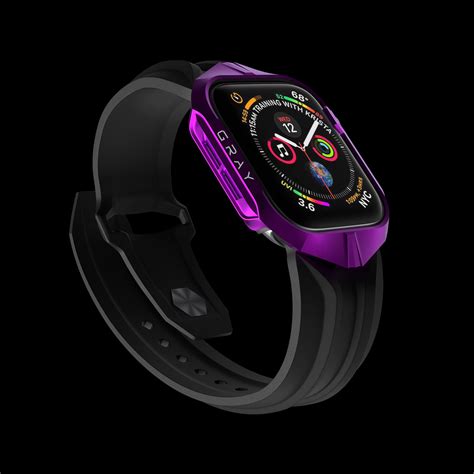 Aluminium Metal Apple Watch Cases l CYBER WATCH Galactic Purple