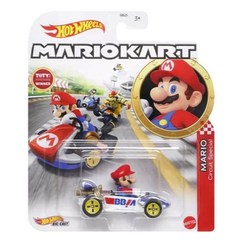 Miniatura Mario Kart Hot Wheels Mattel GBG25 Escala 1 64 Carrinho