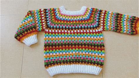 Granny Stitch Sweater For Girl Or Boy For Year Old Subtitles