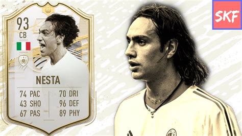 Fifa 21 93 Icon Moments Alessandro Nesta Player Review Youtube