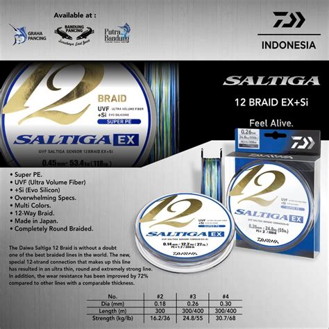 Pe Daiwa UVF Saltiga Sensor X12 EX SI 編織多色釣魚線 蝦皮購物