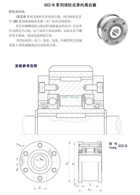 Gcz B系列滚柱式单向离合器 报价 资料 上海华邦工业商务网