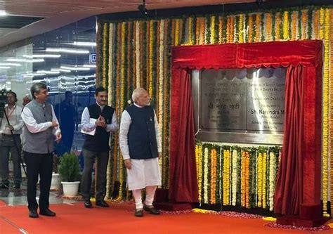 Prime Minister Shri Narendra Modi Inaugurates Delhi Metro Express Line Extension To Dwarka Sec