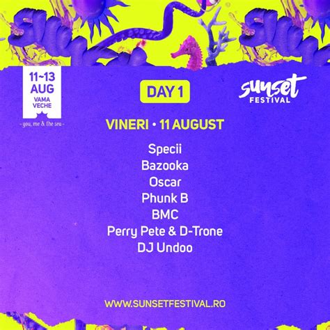 Sunset Festival 2023 Zile și Nopți